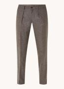 Profuomo Slim fit pantalon in wolblend met steekzakken