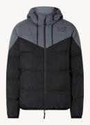 Emporio Armani Puffer jack met capuchon en logo