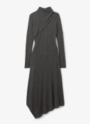 Reiss Catlyn midi jurk met asymmetrische zoom