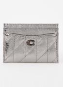 Coach Pasjeshouder van leer met metallic finish