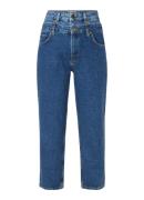 Sandro Sandro Kitty high waist cropped jeans met dubbele tailleband