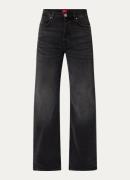 HUGO BOSS High waist wide leg jeans met gekleurde wassing