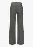 Studio Anneloes Luz mid waist wide fit pantalon met gemêleerd desisn