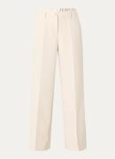 Summum High waist wide fit pantalon met steekzakken