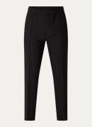 Calvin Klein Slim fit pantalon met persplooi en trekkoord