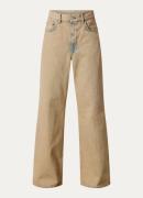 Acne Studios High waist wide leg jeans met gekleurde wassing