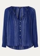 Rails Mariah blouse in linnenblend met streepprint