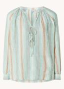 Rails Brielle tuniek in linnenblend met streepprint