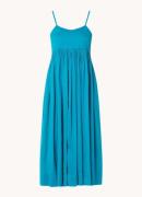 Whistles Carmen maxi jurk met plooidetail