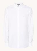 Tommy Hilfiger Oxford slim fit overhemd met logo