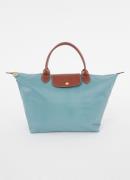 Longchamp Le Pliage Original handtas M met leren details