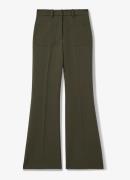 Reiss Priya high waist flared pantalon met steekzakken