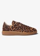 Maje Sneaker van leer met luipaardprint