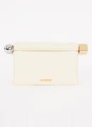 Jacquemus De Rond Carré clutch van leer met logo