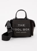 Marc Jacobs The Tool Box crossbodytas van canvas met leren details