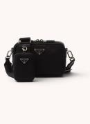 Prada Brique Re-Nylon crossbodytas met leren details