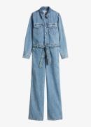 Marc O'Polo Denim Wide fit jumpsuit van denim met strikceintuur