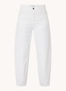 by-bar Begum high waist tapered fit jeans met steekzakken