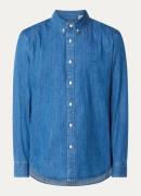 Levi's Authentic regular fit overhemd van chambray met logoborduring