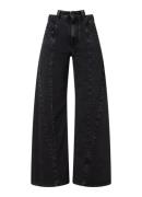 Maison Margiela High waist wide leg cropped jeans met gekleurde wassin...