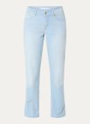 MAC Jeans Sue mid waist tapered fit cropped jeans met lichte wassing