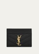 Saint Laurent Cassandre pasjeshouder van quilted kalfsleer