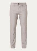 HUGO BOSS Slim fit chino in linnenblend met steekzakken