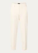 Claudia Sträter High waist tapered fit cropped pantalon met steekzakke...