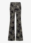 Studio Anneloes Marilon high waist wide fit broek van travelstof met b...