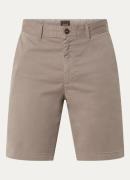 HUGO BOSS Straight fit korte chino met steekzakken