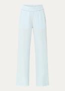 Moscow Sam high waist wide leg pantalon van lyocell met steekzakken