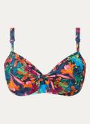 Marlies Dekkers Thalassa voorgevormde balconette bikinitop met bloemen...