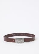 Levi's Western Plaque riem van leer