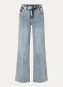 Beaumont Viola high waist wide leg jeans met lichte wassing