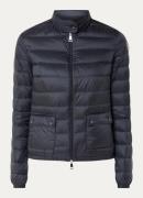 Moncler Lans gewatteerd jack met donsvulling en logoborduring