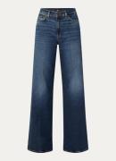 7 For All Mankind Lotta high waist wide leg jeans met donkere wassing