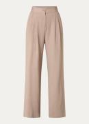 Modström Fanya high waist wide fit pantalon met persplooi