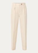 ba&sh Peanut high waist straight fit pantalon in linnenblend met stree...