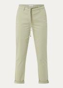 Gerry Weber High waist tapered fit cropped broek met trekkoord