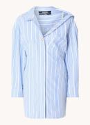 Jacquemus Mini blousejurk met asymmetrische kraag