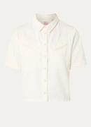 Levi's Rinoa blouse van denim met paspelzakken