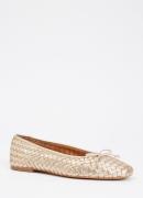 Dune London Heat ballerina van leer