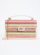 Dune London Dellsia crossbodytas van raffia