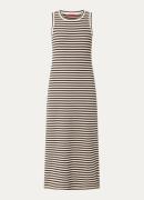 Max & Co Detroit grofgebreide midi jurk met streepprint