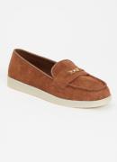 Dune London Graciela loafer van suède