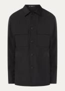 Boggi Milano Link overshirt van wol met borst- en steekzakken