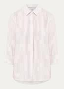 BRAX Vicki blouse in linnenblend met streepprint