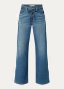 Levi's Mid waist wide leg jeans met medium wassing