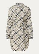 Burberry Mini blousejurk met ruitdessin en ceintuur