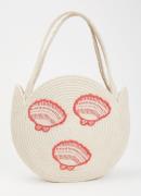Fabienne Chapot Shelley shopper met borduring